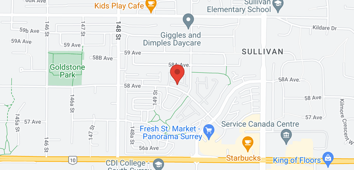 map of 35 14959 58 AVENUE